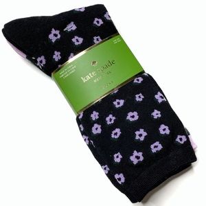 Kate Spade NY 3 pk Floral Polka Dot Crew Socks